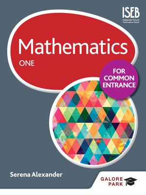cover image of Mathematics for Common Entrance One